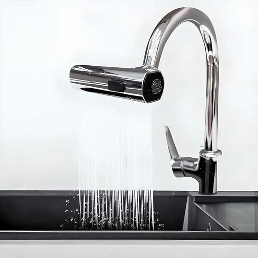 3 in 1 360° Waterfall Kitchen Faucet, Touch Faucet, Extender for Kitchen Sink