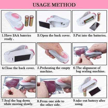 Mini Heat Sealing Machine Assorted Color (Pack of 1)