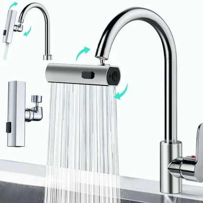 3 in 1 360° Waterfall Kitchen Faucet, Touch Faucet, Extender for Kitchen Sink